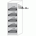 ARMOIRE S-PHOENIX VOL.2-90 S90.196.060.075.FDAC GRIS - ASECOS