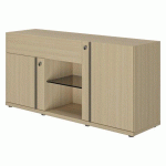 BAHUT L 160 ONYX CHÊNE CLAIR