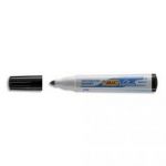 BIC MARQUEUR EFFAÇABLE À SEC POUR TABLEAUX BLANCS POINTE OGIVE ENCRE À BASE D'ALCOOL NOIRE VELLEDA 1701