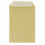 POCHETTE ADMINISTRATIVE KRAFT BRUN 162 X 229 MM - SANS FENÊTRE - FERMETURE AVEC BANDE PROTECTRICE - BOÎTE DE 500