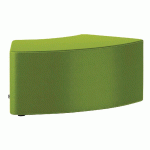 POUF SHIFT+ LANDSCAPE INCURVÉ 60° - 109,9 X 52,8 X 38 CM - STAMSKIN TOP VERT - MANUTAN COLLECTIVITÉS