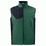 PROJOB 3702 BODYWARMER SOFTSHELL PRIO BICOLORE VERT FORÊT - TAILLE XXL