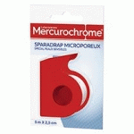SPARADRAP MICROPOREUX SPÉCIAL PEAUX SENSIBLES MERCUROCHROME 5 M X 2,5 CM