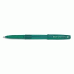 STYLO BILLE PILOT SUPER GRIP G A CAPUCHON - GRIP ERGONOMIQUE - POINTE EXTRA-LARGE RECHARGEABLE - VERT