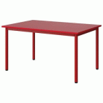 TABLE MALIBU 120X80 T4 4P STRA ABS ROUGE U321/ROUGE 3020