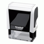 TAMPON TEXTE PERSONNALISABLE PRINTY 4912 TRODAT MONOCHROME 4 LIGNES - BLANC