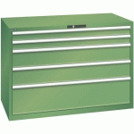 ARMOIRE VERT 1431X725X1000 AVEC 5 TIR. 75KG _ 79.492.030 - LISTA