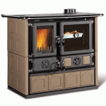 CUISINIÈRE À BOIS 8,8 KW ROSA.16 MAIOLICA - TORTORA LA NORDICA EXTRAFLAME