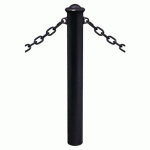 POTELET PROVINCE Ø114 MM CHAINES 2 ANNEAUX AGORA NOIR 9005 - PROCITY