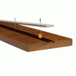 PROFIL AVEC INSERT GRIS TENTE U24/3M ALU MINERAL 24 MM - WATTELEZ