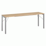TABLE DE SÉMINAIRE CONFORT PLIANTE CHÊNE CLAIR L 200 CM