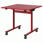 TABLE MALIBU RAB. 80X80 T5 DL STRA ABS ROUGE U321/ROUGE 3020