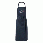 TABLIER CHEF PUBLICITAIRE BLEU MARINE - MARQUAGE MULTICOLORE