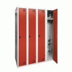 ARMOIRE SÉCHANTE IP 4 COLONNES À MORAILLON ROUGE - MANUTAN COLLECTIVITÉS