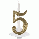 BOUGIE CHIFFRE ORDINAIRE N°5 X 10 FIRPLAST