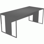 BUREAU PIEDS CADRES MÉTAL RAZOR 180CM ANTHRACITE/ANTHRACITE - ARTARREDI