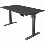 BUREAU RÉGLABLE MOVE 1 - ANTHRACITE - 140X80 CM - ANTHRACITE - KERKMANN