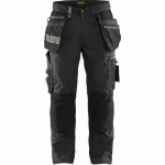 PANTALON DE TRAVAIL ARTISAN STRETCH GRIS FONCÉ/NOIR TAILLE 46L - BLAKLADER
