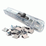 PINCE DISTRIBUTRICE DE CLIPS SUPACLIP® 40 RAPESCO TRANSPARENTE + 25 CLIPS AN ACIER INOXYDABLE