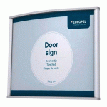 PLAQUE DE PORTE, 150 X 120 MM, ARGENT