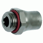 RACCORD INSTANTANÉ PIQUAGE DROIT - Ø4 MM - MÂLE 1/4" - FILETAGE BSPP CYLINDRIQUE PARKER LEGRIS
