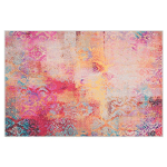 BELIANI - TAPIS RECTANGULAIRE MULTICOLORE EN POLYESTER À MOTIF ABSTRAIT POUR CHAMBRE OU SALON MODERNE 140 X 200 CM MULTICOLORE