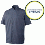 VESTE DE CUISINE HOMME BLEU ARDOISE MIKASI T.XL