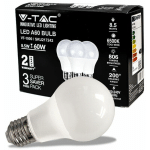 V-TAC - AMPOULE LED E27 8.5W A60 6400K (BOÎTE 3 PIÈCES)