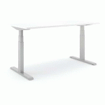 BUREAU RÉGLABLE STEELFORCE PRO 670 SLS 180CM - ARGENT BLANC - ACTIFORCE