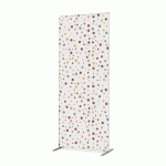 CLOISON DÉCO EN TISSU 85-200 POINTS COULEUR TERRE