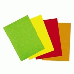 ÉTIQUETTE ADHÉSIVE PERMANENTE FLUO JAUNE 210X148,5 MM