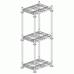 MANURACK SIMPLE - 3 NIVEAUX - HAUTEUR UTILE 1500 MM - MDM