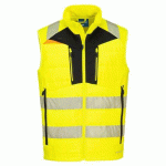 PORTWEST DX479 GILET SOFTSHELL HAUTE VISIBILITÉ DX4 JAUNE/NOIR - TAILLE XXXL