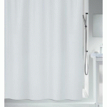 RIDEAU DE DOUCHE - 180 X 200 CM - POLYESTER - BLANC - MAYA SPIRELLA