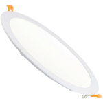 SPOT ENCASTRABLE DALLE LED RONDE EXTRA-PLATE 24W COUPE Ø 280MM DOWNLIGHT PANEL BLANC FROID 6000K - 6500K