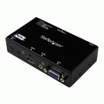 STARTECH.COM SWITCH 2X1 HDMI ET VGA VERS HDMI AVEC CONVERTISSEUR VGA VERS HDMI ET COMMUTATION PRIORITAIRE - COMMUTATEUR HDMI / VGA - 1080P - COMMUTATEUR VIDÉO/AUDIO