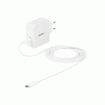 STARTECH.COM CHARGEUR MURAL USB C - CHARGEUR USB C POUR ORDINATEUR PORTABLE 60W PD - CÂBLE DE 2M - ADAPTATEUR SECTEUR UNIVERSEL COMPACT TYPE C - DELL XPS/LENOVO X1 CARBON/HP ELITEBOOK/MACBOOK - USB CERTIFIÉ IF/CE