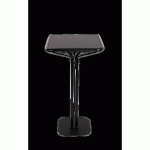 TABLE HAUTE PAUSE CARRÉE 60X60 PLATEAU LAQUÉ NOIR - MEET BY PAPERFLOW