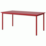 TABLE MALIBU 160X80 T5 4P STRA ABS ROUGE U321/ROUGE 3020