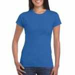 TEE-SHIRT FEMME COL ROND BLEU ROYAL T.S