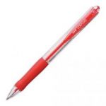 UNIBALL STYLO À BILLE RECHARGEABLE POINTE FINE RÉTRACTABLE ENCRE ROUGE CORPS AVEC GRIP LAKNOCK