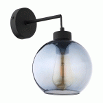 TK LIGHTING APPLIQUE MURALE CUBUS À 1 LAMPE NOIR/GRIS GRAPHITE CLAIR