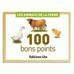 BON POINT ÉDITIONS LITO ANIMAUX FERME TEXTE PÉDAGOGIQUE AU VERSO 61X82MM BOÎTE 100 UNITÉS - LOT DE 2