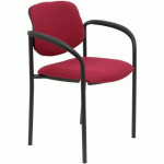 CHAISE VILLALGORDO AVEC ACCOUDOIRS FIXES - BORDEAUX - PIQUERAS Y CRESPO