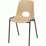 CHAISES FLORIDE ACC.M2 PIÈT.CHROMÉ COQUE 0839 BEIGE - GMCE