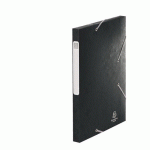 CHEMISE BOX CARTE CARTOBOX EXACOMPTA 24 X 32 CM DOS 2,5 CM NOIRE