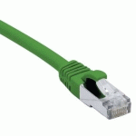 CORDON RJ45 CATÉGORIE 6A S/FTP LSOH SNAGLESS VERT - 15 M - DEXLAN