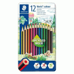 CRAYON DE COULEUR STAEDLTER NORIS COLOUR 185 - BOÎTE MÉTAL DE 12