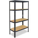 SHELFPLAZA - HOME 180X100X60CM ÉTAGÈRE CHARGE LOURDE ANTHRACITE / ETAGERE METALLIQUE 4 NIVEAUX / 175KG CAPACITÉ CHARGE / ETAGERE EN METAL, ÉTAGÈRES