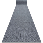 PAILLASSON ANTIDÉRAPANT POUR LES MÈTRES COURANTS 100 CM MAGNUS 2954 ZIGZAG EXTÉRIEUR, INTÉRIEUR GRIS GREY 100X180 CM